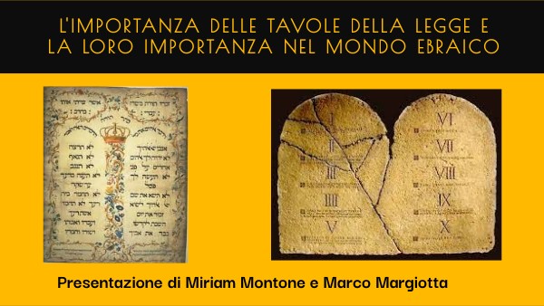 LE TAVOLE DELLA LEGGE EBRAICHE