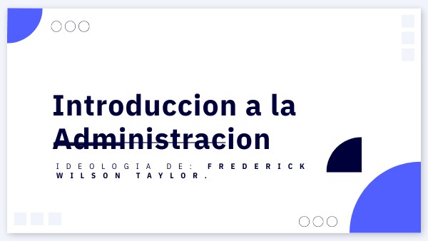 Introducción a la Administración