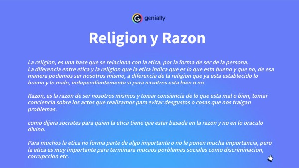 Religion y Razon