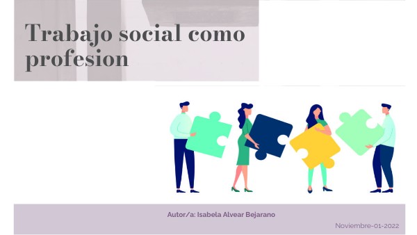 Trabajo social como profesión