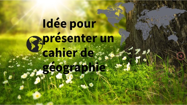 Géographie cahier