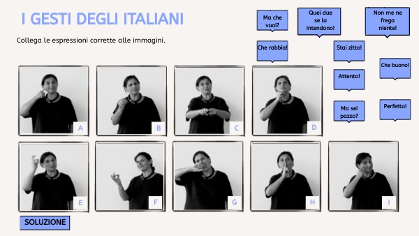 I gesti degli italiani
