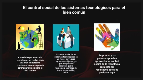 Control Social De Los Sistemas Tecnologicos Para El Bien Comun
