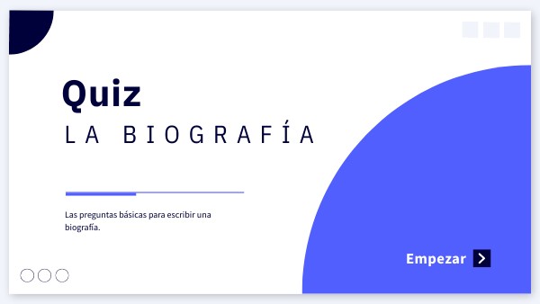 La biografía y sus preguntas.