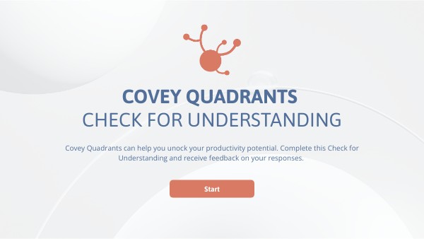 Covey Quadrants CFU