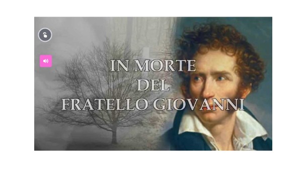 In morte del fratello Giovanni