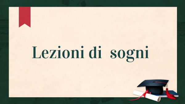 Lezioni di sogni