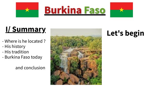 Burkina faso Presentation