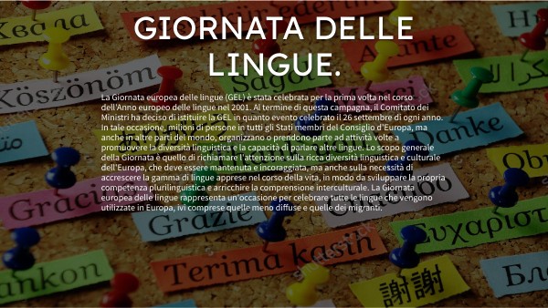 giornata delle lingue