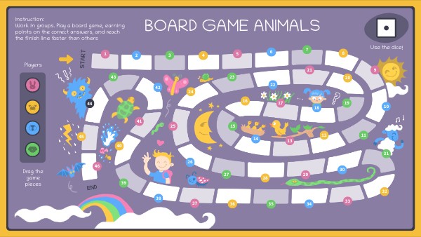 BOARD GAME animals questions