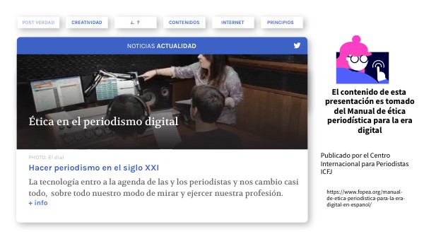 ÉTICA en el periodismo digital