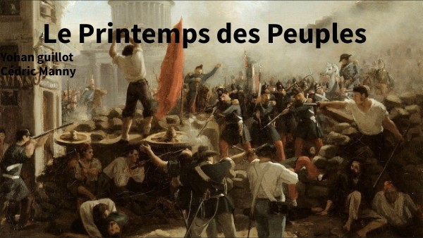 Le printemps des peuples 1ère