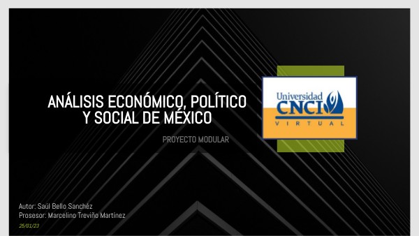 Análisis económico, político y social de México Proyecto Modular