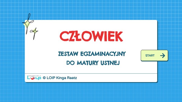 Matura ustna z angielskiego - człowiek