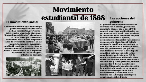 Ideologias Del Movimiento Estudiantil De 1968 view.genial.ly