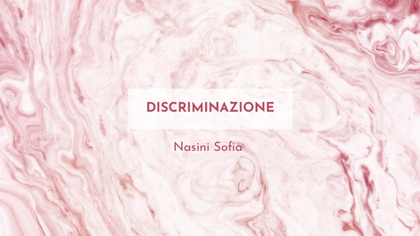 DISCRIMINAZIONE