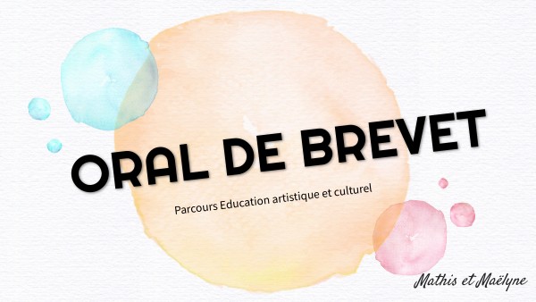 Oral De Brevet Page De Garde view.genial.ly