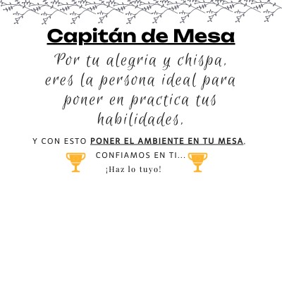 capitan de mesa