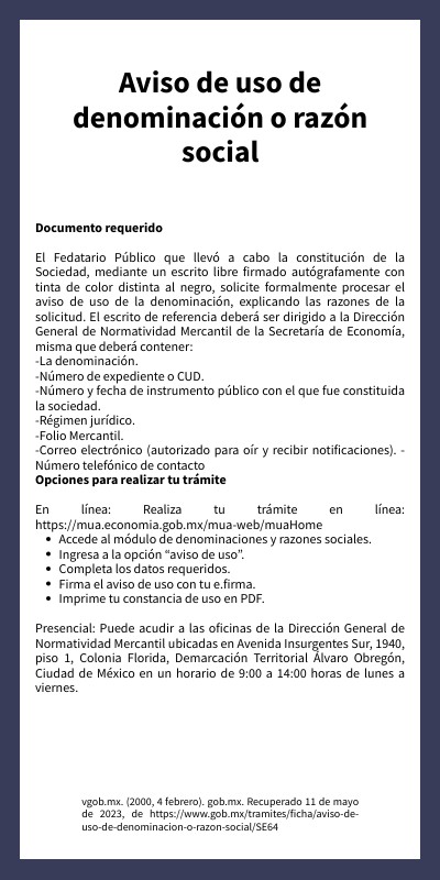 Presenta Tu Aviso De Cambio De Denominación O Razón Social – ZOLQXW