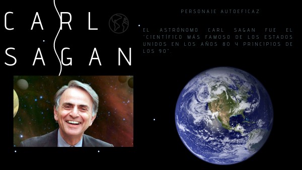 Personaje autoeficaz - Carl Sagan