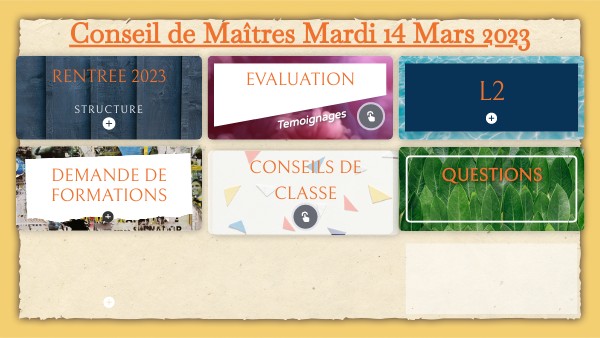 CONSEIL DE MAITRES