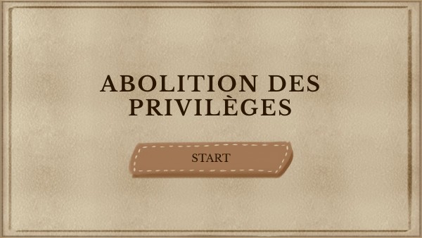 Abolition des privilèges