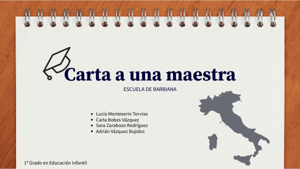 CARTA A UNA MAESTRA