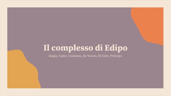 Il complesso di Edipo