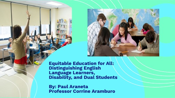 Are English-Language Learners Need For Equitable Education? – JSMVEA