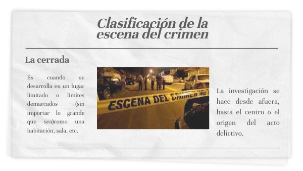 Descripcion De Una Escena Del Crimen Ejemplo view.genial.ly