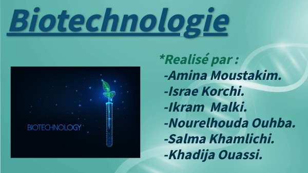 Biotechnologie