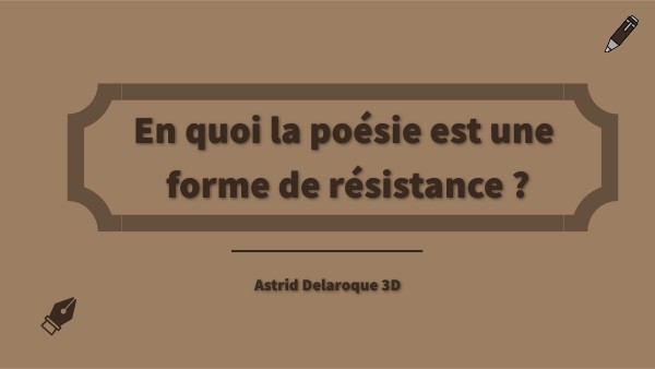 oral : poésie resistante