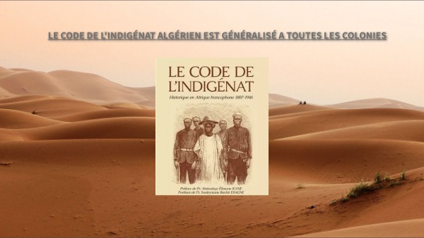 Le Code De L Indigénat: Le Code L’Indigénat – IBFAF