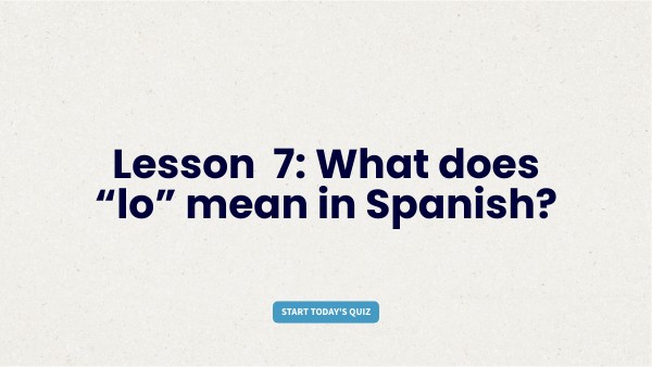 Lesson 7 Quiz