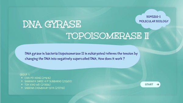 Can Dna Gyrase Cause Death? , Under DNA stress, gyrase makes the sign ...