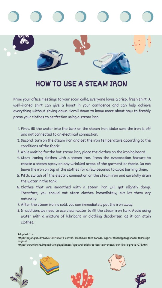 How To Use a Steam Iron
