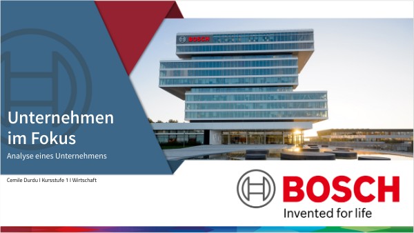 Unternehmensanalyse Robert Bosch GmbH