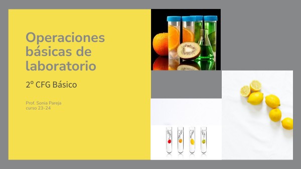 OPERACIONES BÁSICAS DE LABORATORIO