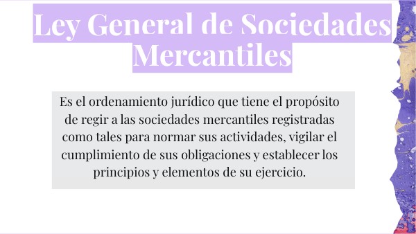 Ley General de Sociedades Mercantiles