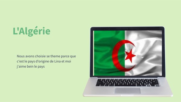Page De Garde Algerie Exposé sur l'Algérie