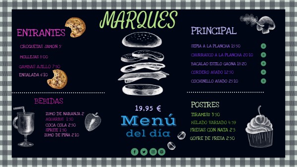 MENÚ DEL DÍA