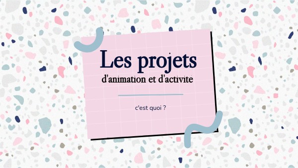 Projet D’Animation Idée | Exemples De Projets D’Animation – TSDG