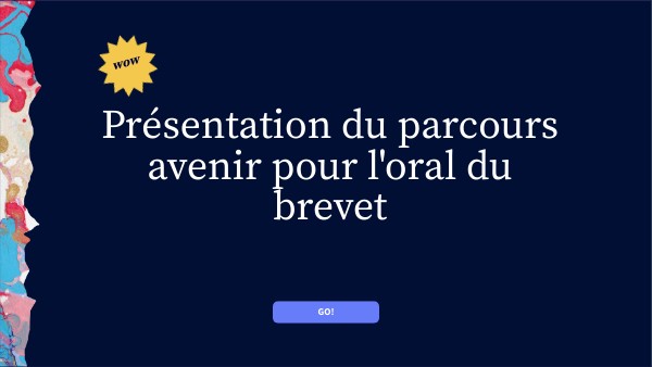 Diaporama oral du brevet