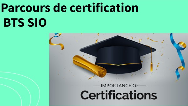 Page De Garde Bts Sio Mon Parcours de Certifications BTS SIO