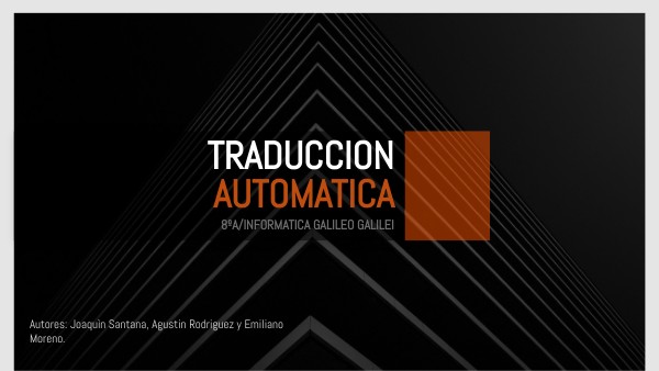 Traduccion automatica