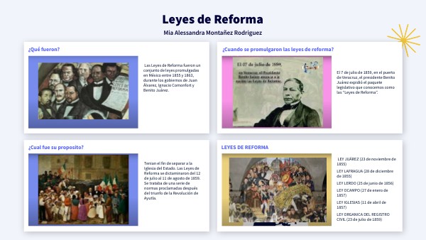 LEYES DE REFORMA