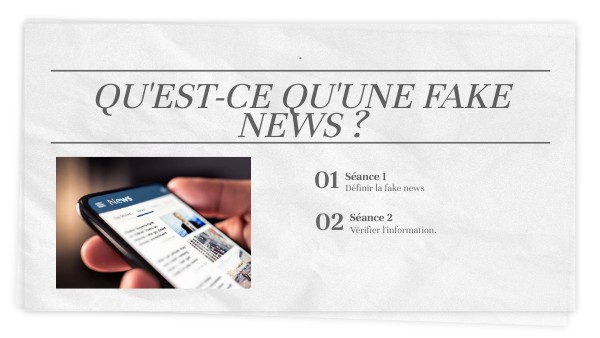 Qu'est-ce q'une Fake News