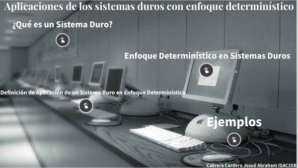 Aplicaciones de los sistemas duros con enfoque determinístico