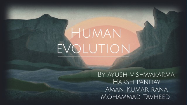 STAGES OF HUMAN EVOLUTION