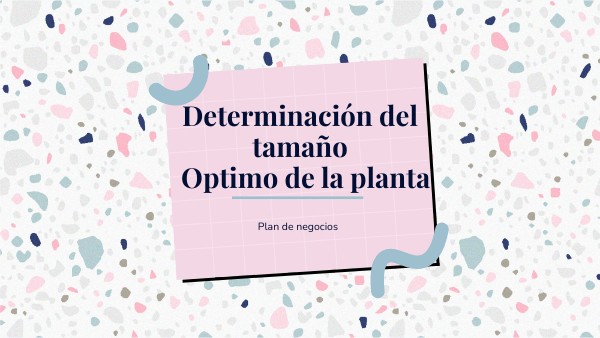 Determinación del tamaño optimo de la planta